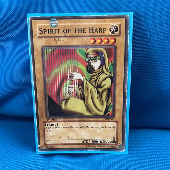 Yu-Gi-Oh Card Spirit of the Harp Card Light Monster 1st Edition 1996 - Picture 1 of 4